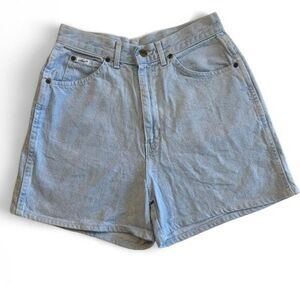 Chic Women's Vintage 80s 90s Retro High Waisted Blue Shorts 27 waist